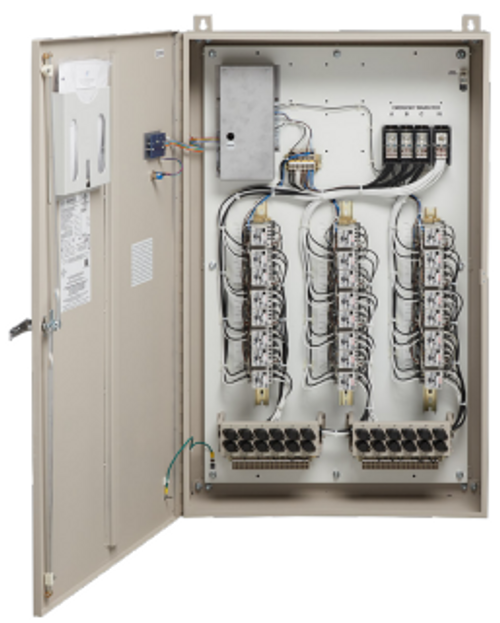 ETC ELTS2-1-M-3P-16 Emergency Lighting Transfer Switch, Mains Feed 3-Phase 120/208 V with (16) 20A Circuits in Large NEMA1 Cabinet (ELTS2-1-M-3P-16)