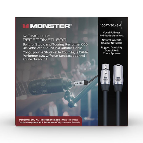 Monster P600-M-100WW-U Performer 600 100' Microphone Cable (P600-M-100WW-U)