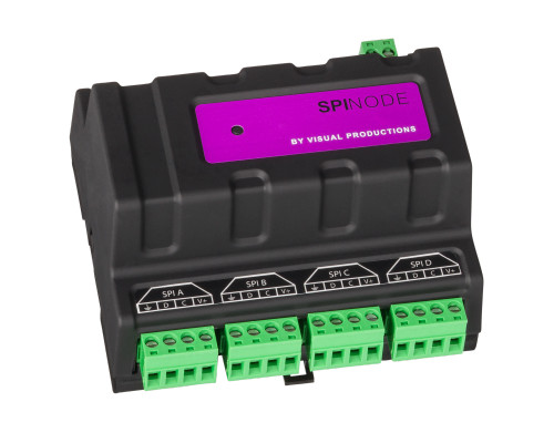 Visual Productions VPSpiNode Visual Productions DIN Rail 4Port SPI Ethernet Node (VPSpiNode)