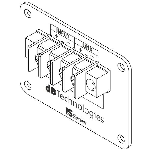 dBTechnologies BP-IS Barrier Strip Panel for IS Series Speakers (BP-IS) dBTechnologies BP-IS Barrier Strip Panel for IS Series Speakers (BP-IS)