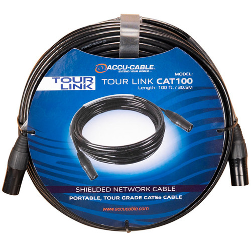 Accu-Cable TOUR LINK CAT100 CAT5E Cable, 100ft (TOU191)