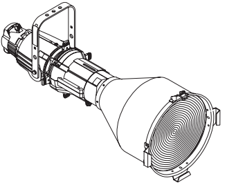 ETC 410-M Source Four 10° Fixture, Black with NEMA L5-15P (Dimmer Doubler twist lock) (410-M)