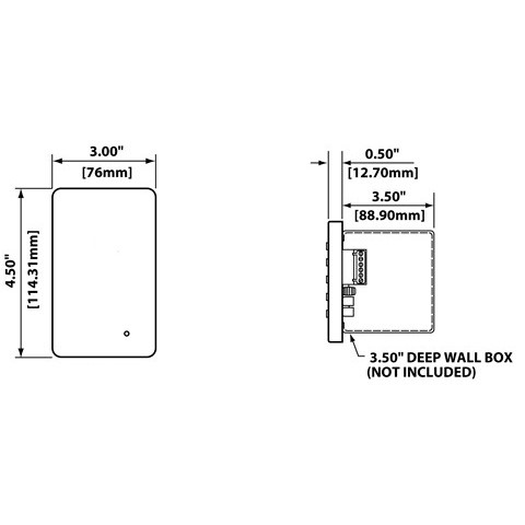 Leviton D8000-5B Push Button Station, Refurbished (White) (LNC 000-KB051-00W REFURB)