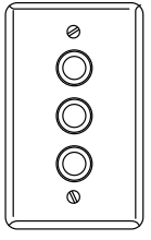 ILC WTB-3 Wet Location Touch Button Switch - 3 LED Button - Stainless Steel (WTB-3)