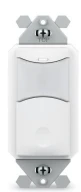 ILC ILC-SWX-102-BK Wall Switch Sensor, PIR, 2 Pole Partial On and Sidecar Kit, Line Voltage, Black (ILC-SWX-102-BK)