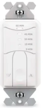 ILC ILC-SWX-843-1-60M-BK Interval Timer Switch, Low Voltage, 60 Minute, Black (ILC-SWX-843-1-60M-BK)