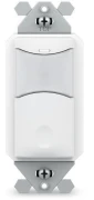 ILC ILC-SWX-111-WH Wall Switch Sensor, PIR and Photocell, Auto On, Line Voltage, White (ILC-SWX-111-WH)