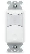 ILC ILC-SWX-123-BK Wall Switch Sensor, Dual Tech, Manual On, Line Voltage, Black (ILC-SWX-123-BK)