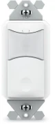 ILC ILC-SWX-121-WH-HE Wall Switch Sensor, Dual Tech, Auto On, Line Voltage, Humid Environment, White (ILC-SWX-121-WH-HE)