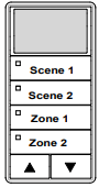 ILC LSWS-IV-2/2-SMZD LightSync Wall Sensor, Ivory, 2 Scene / 2 Multi-Zone-Dim