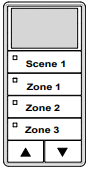 ILC LSWS-BK-1/3-SMZD LightSync Wall Sensor, Black, 1 Scene / 3 Multi-Zone-Dim (LSWS-BK-1/3-SMZD)