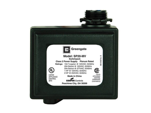 Cooper Lighting SP15-347 Heavy Duty Switchpack, 15A, 347VAC (ILC-SP15-347)
