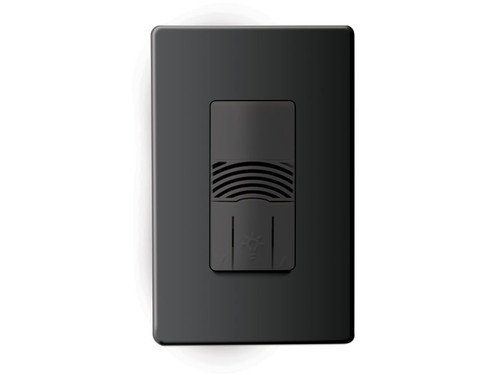Cooper Lighting OSW-D-010-B Wall Switch Sensor, Dual Tech, Line Voltage, 0-10V Dimming, Black (ILC-OSW-D-010-B)