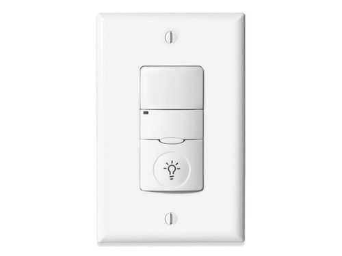 Cooper Lighting VNLW-P-1001-MV-N-W Wall Switch Sensor, PIR, Vacancy, Line Voltage, Indicator Light, White (ILC-VNLW-P-1001-MV-N-W)