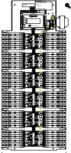 ILC LLLCDRI-48-347 LightLEEDer LCD GR2400 Retrofit Insert, Capacity for 48 R40-1 Relays, Non Addressable (No Door Included) 120/347VAC (LLLCDRI-48-347)