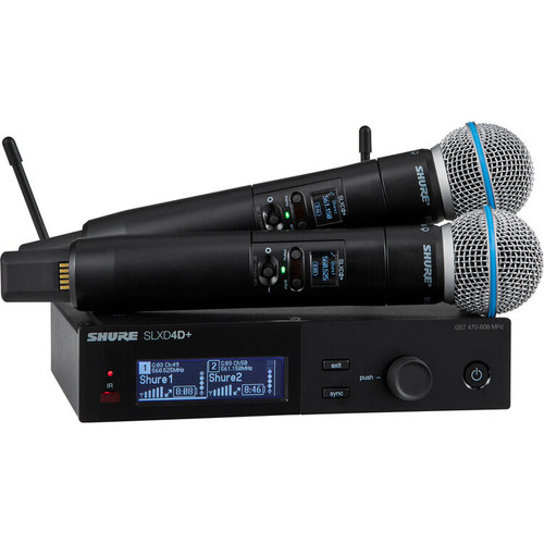 SHURE BETA 58A SLX2 SLX4 ワイヤレスマイク Shure SLXD24/B58 Wireless Handheld Microphone System with Beta 58A