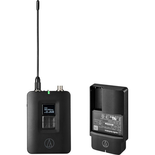 Audio-Technica ATW-DT3201DF2C D50-Series Wireless Bodypack Transmitter with Charger (DF2: 470 to 608 MHz) (ATW-DT3201DF2C)