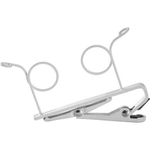Shure RK187T2-W DUAL Tie Clip, White (RK187T2-W)