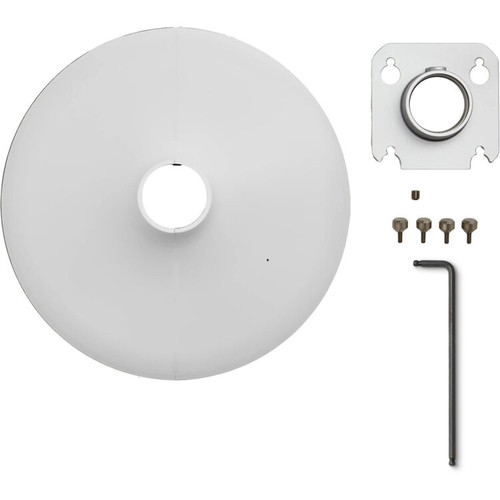 Shure A901W-R-PM-1.5IN Pole-Mount Kit for MXA901-R Microphone and 1.5" NPT Pole (White) (A901W-R-PM-1.5IN)