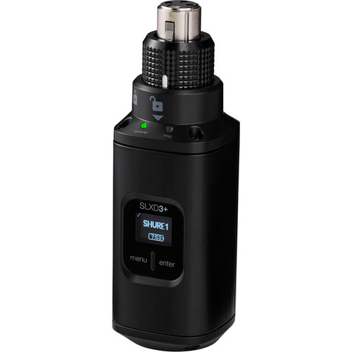 Shure SLXD35+-G57 Digital Camera-Mount Wireless Plug-On Transmitter System (G57: 470 to 608 MHz) (SLXD35+-G57)