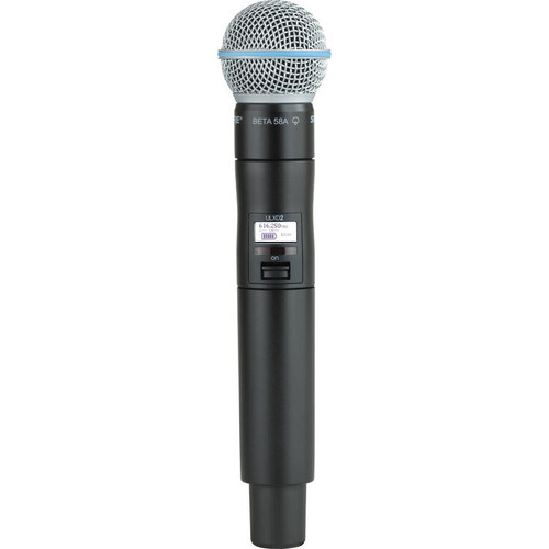 Shure ULXD2/B58=-G57 Digital Handheld Wireless Microphone Transmitter with Beta 58A Capsule (G57: 470 to 608 MHz) (ULXD2/B58=-G57)