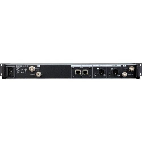 Shure ULXD4D=-G57 Dual-Channel Digital Wireless Receiver (G57: 470 to 608 MHz) (ULXD4D=-G57)