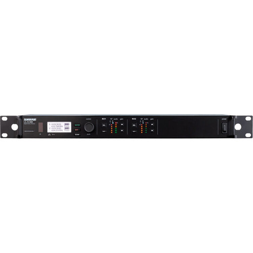 Shure ULXD4DGV=-G57 Dual-Channel Digital Wireless Receiver (G57: 470 to 608 MHz) (ULXD4DGV=-G57)