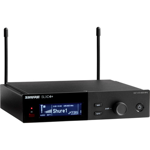 Shure SLXD14+/85M-G57 Digital Wireless Low-Profile Cardioid Lavalier Microphone System (G57: 470 to 608 MHz) (SLXD14+/85M-G57)