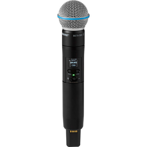Shure SLXD24+/B58-G57 Digital Wireless Handheld Microphone System with Beta 58A Capsule (G57: 470 to 608 MHz) (SLXD24+/B58-G57)