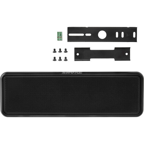 Shure MXP-3B Microflex Wall Mount Passive Loudspeaker (Black, Single) (MXP-3B)