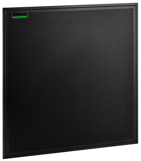 Shure MXA925B-S Ceiling Array Microphone, Black, Square (MXA925B-S)