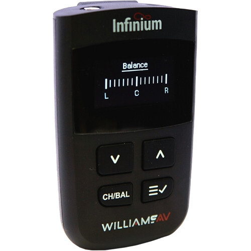 Williams Sound BA R1 Infinium R1 Auracast Multichannel Receiver with OLED Display (BA R1)