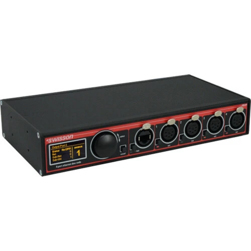 Swisson XND-4B3 4-Port Ethernet DMX Node (XLR 3-Pin, Box Style) (XND-4B3)