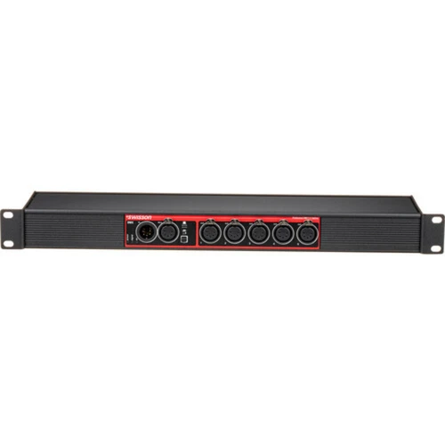 Swisson XSP-5R-US XSP DMX Splitter & Booster Rack Style (XLR 5-Pin, 5-Output) (XSP-5R-US)