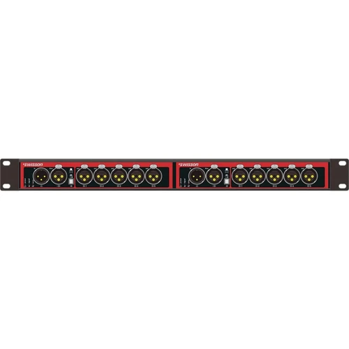 Swisson XSP-3R-3R-US XSP DMX Splitter & Booster Rack Style (XLR 3-Pin, 10-Output) (XSP-3R-3R-US)