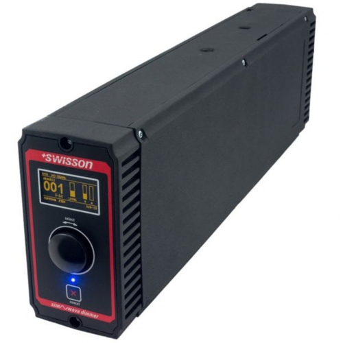 Swisson XSD-S3-YC-5-US Input and Dimmer Output, 3 kW, powerCON TRUE1 Yellow, Black, 5-Pin XLR Connectors (XSD-S3-YC-5-US)