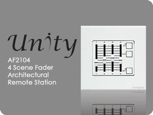 Lightronics AF2104 Architectural Remote Station 4 Scene Fader Station Lightronics AF2104 Architectural Remote Station 4 Scene Fader Station