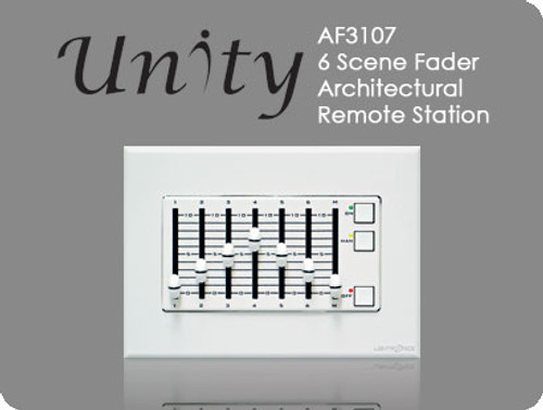 Lightronics AF3107 Architectural Remote Station 6 Scene Fader Station Lightronics AF3107 Architectural Remote Station 6 Scene Fader Station