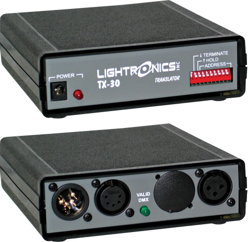 Lightronics TX30 Protocol Translator DMX512 Input LMX-128 Output Lightronics TX30 Protocol Translator DMX512 Input LMX-128 Output