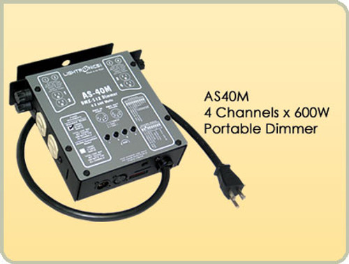 Lightronics AS40M Portable Dimmer 4 Channels, 600W per Channel