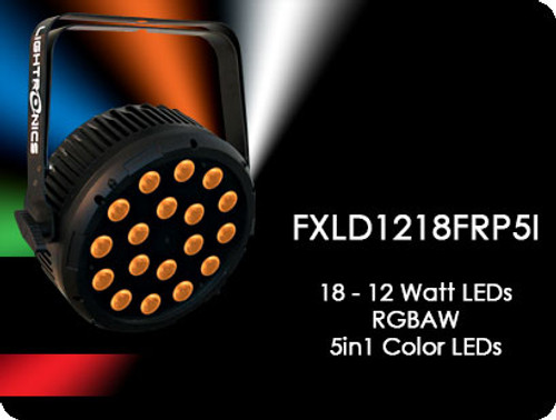 Lightronics FXLD1218FRP5I4 5in1 Five Color LEDs 18 - 12 Watt LEDs