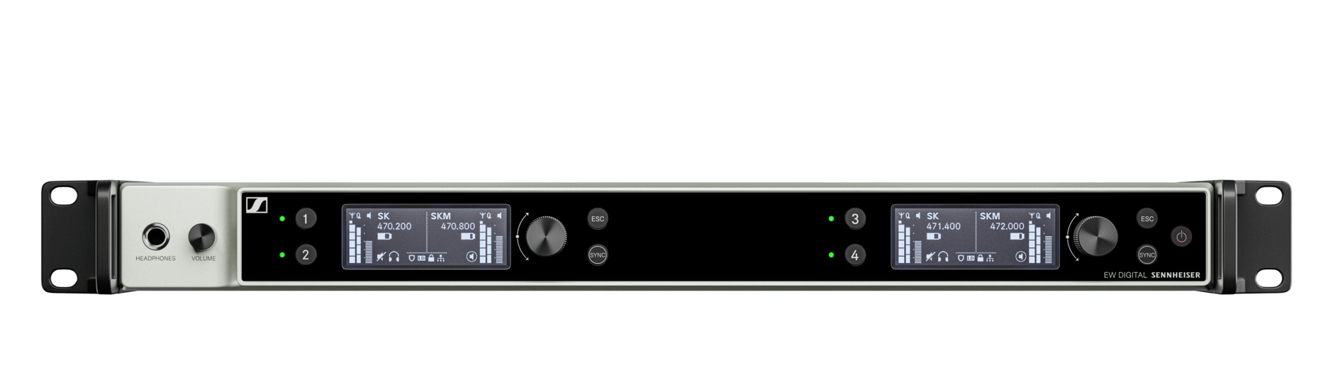 Sennheiser EW-DX EM 4 DANTE (V5-7) 4 Channel Half-Rack (19“) Dante