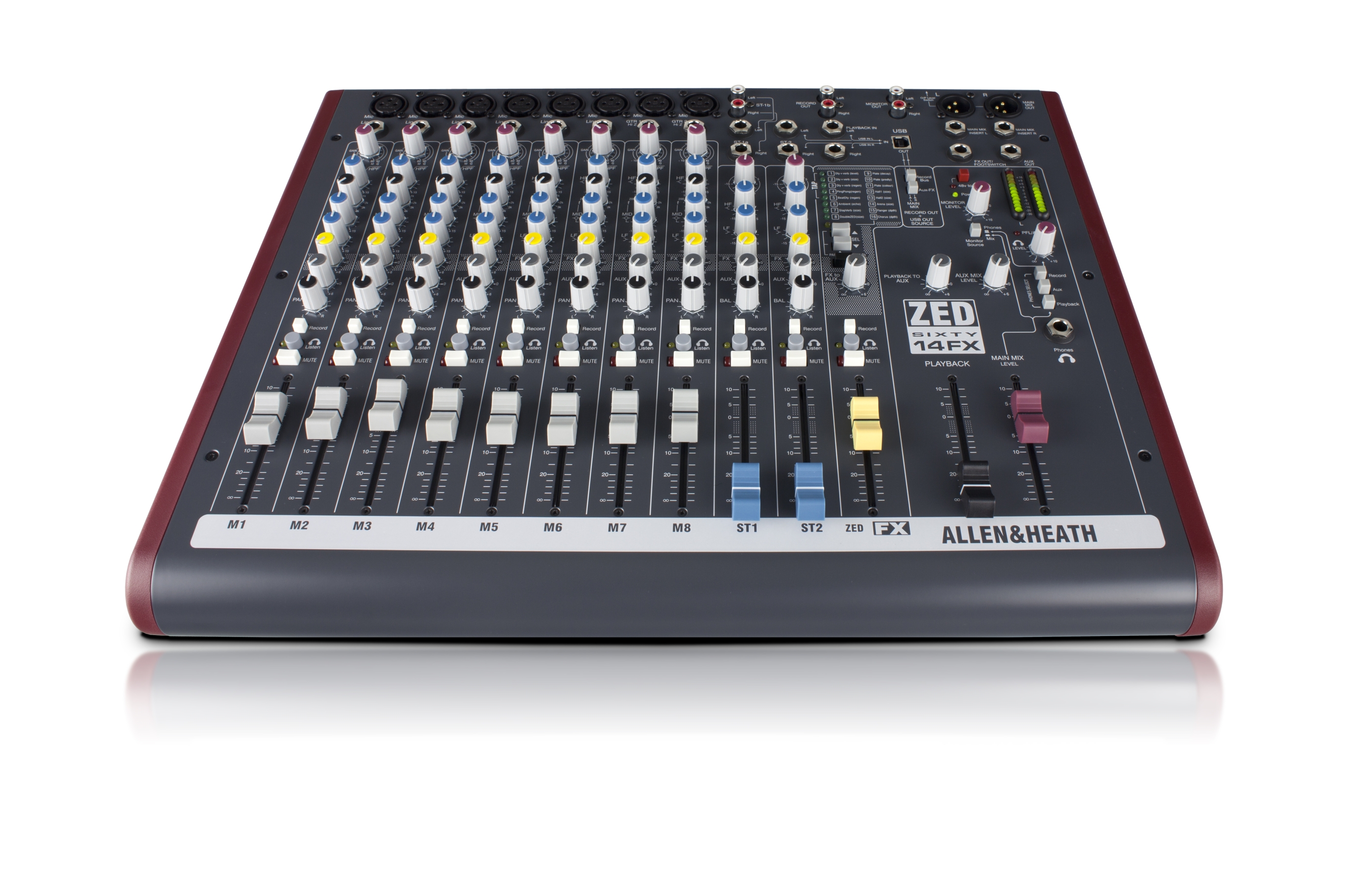 Allen & Heath AH-ZED60-14FX Studio Mixer with Digital FX and USB