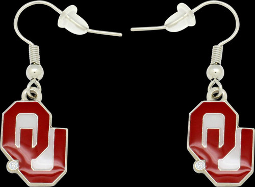 OKLAHOMA COLLEGE DANGLER EARRINGS