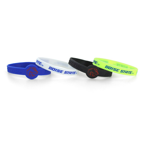 BOISE STATE SILICONE BRACELETS (4 PACK)