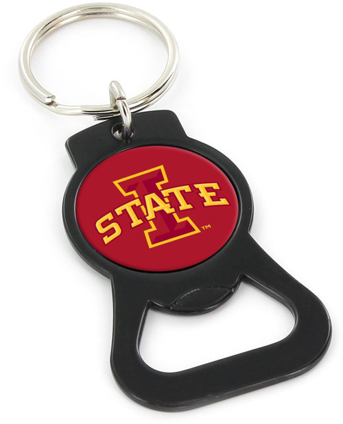 IOWA STATE (BLACK) BOTTLE OPENER KEYCHAIN