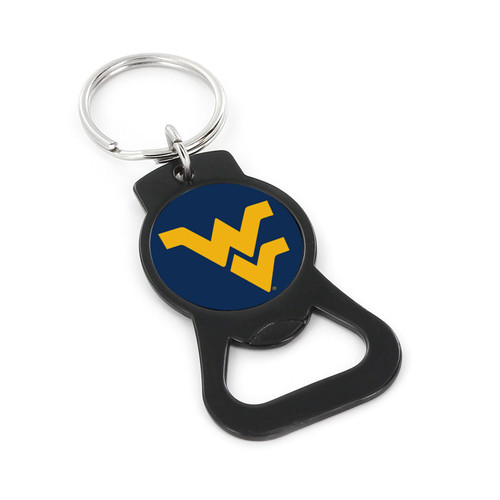 WEST VIRGINIA (BLACK) BOTTLE OPENER KEYCHAIN