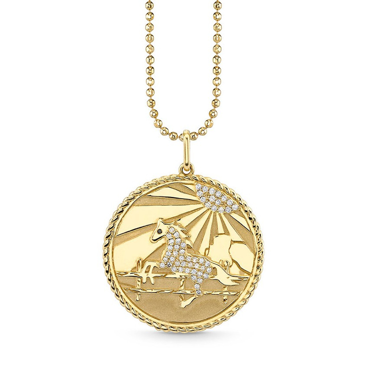 Sydney Evan Women's 14K Gold, Diamond & Amethyst Lilac Charm Necklace