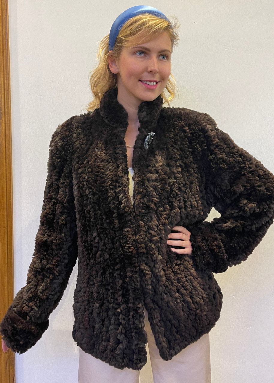 Paula Lishman Hand-Knit Estelle Jacket in Walnut