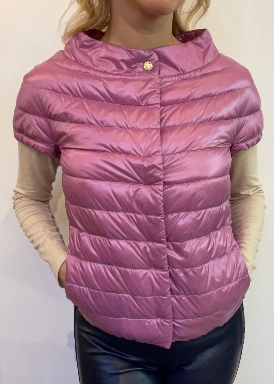 Herno Greta Cap Sleeve Jacket in Orchid